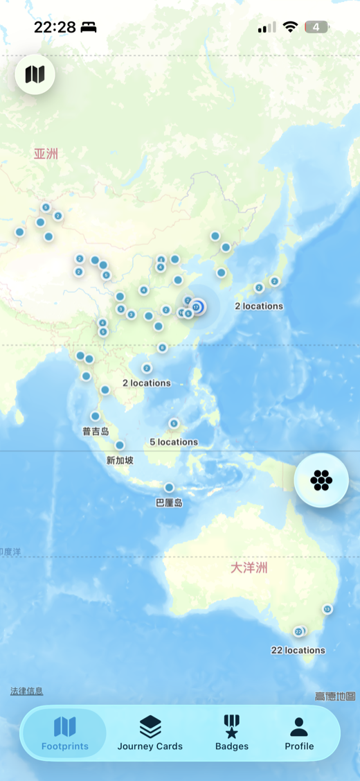 墨鱼足迹地图预览